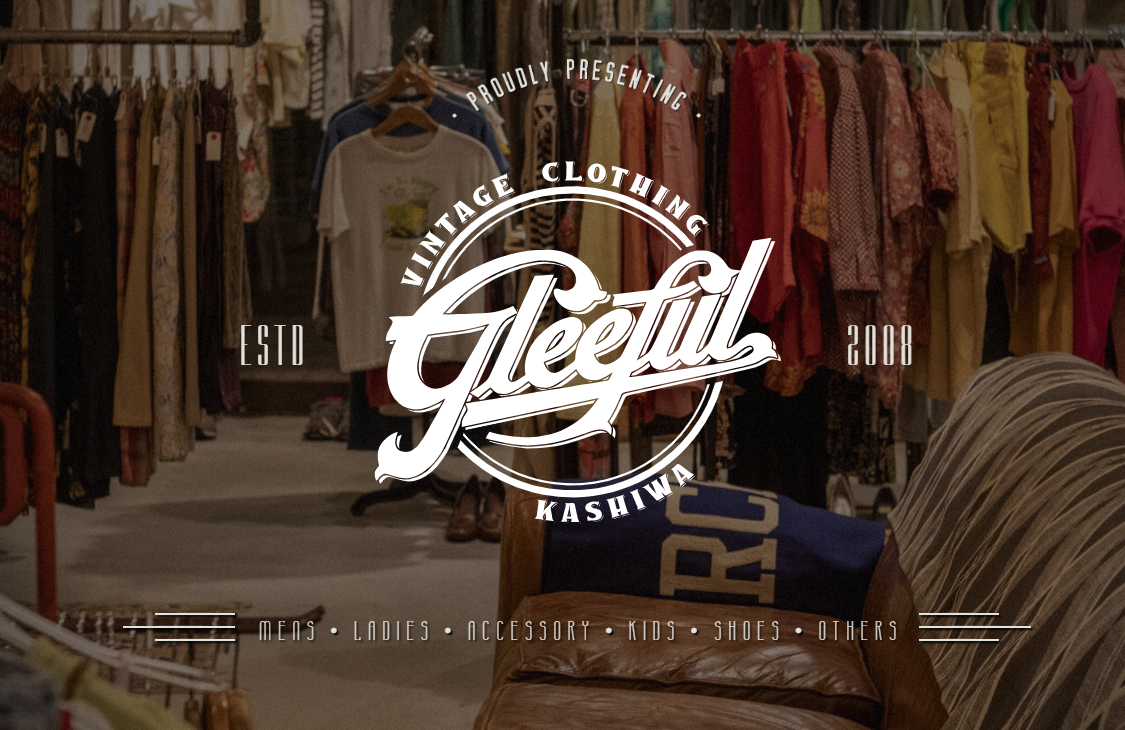 Gleeful（柏）｜2008年創業・カフェ併設の名店ヴィンテージショップ